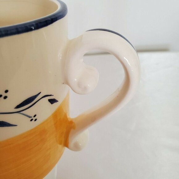 Portugal Hand Painted Ceramic Coffee Mug Yellow - Picture 6 of 7